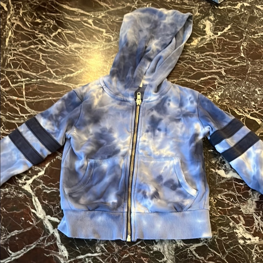 Kids Blue Tie-Dye Hoodie